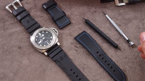 how to change panerai rubber strap|genuine panerai straps.